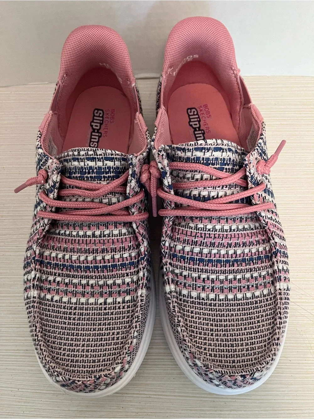 Skechers Slip-ins: BOBS Skip Cute August Air Pink Sz 8 Excellent